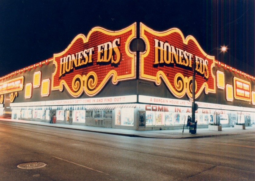 Toronto buildings - Honest Eds. also published 19900901 with caption: Honest Ed's 'A poor person's department store decorated like a Las Vegas strip.'